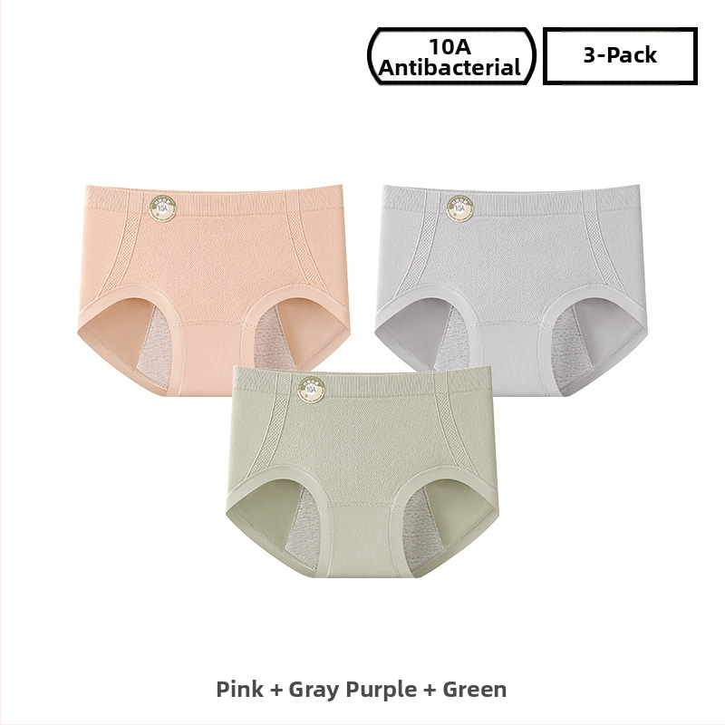 Ženské periodické nohavičky z nylónu, priedušné; stredný pás; jednofarebný model; podšité rozkroku 100% bavlna