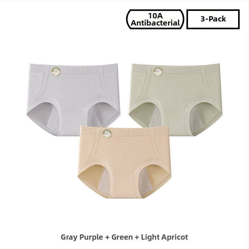 Ženské periodické nohavičky z nylónu, priedušné; stredný pás; jednofarebný model; podšité rozkroku 100% bavlna