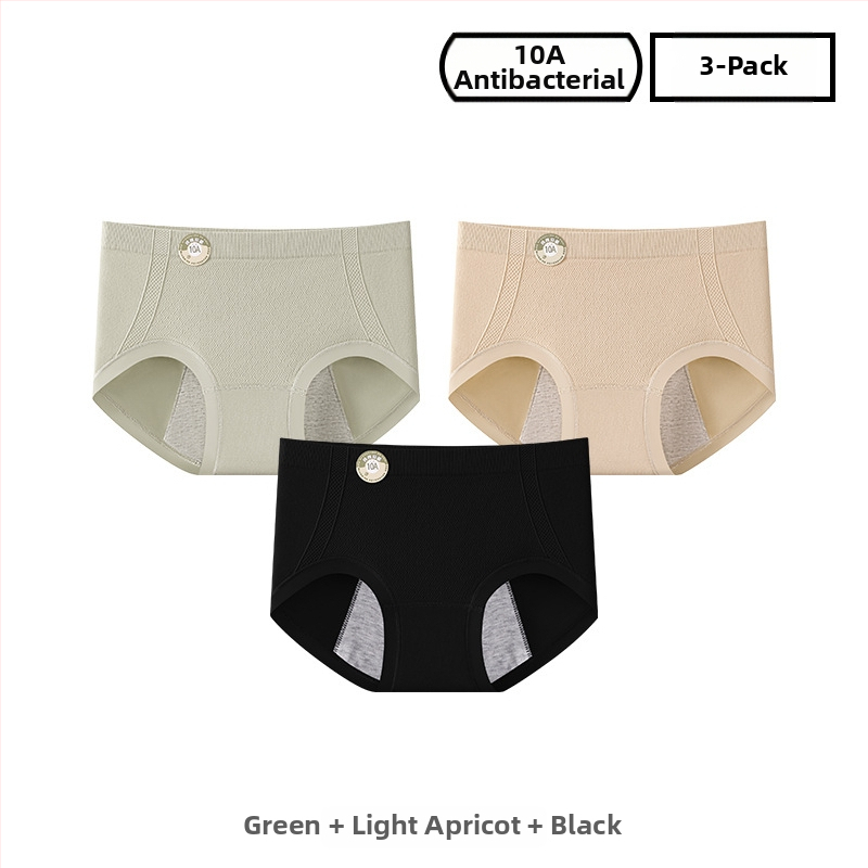 Ženské periodické nohavičky z nylónu, priedušné; stredný pás; jednofarebný model; podšité rozkroku 100% bavlna