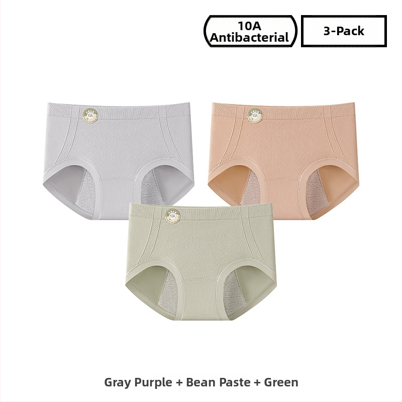 Ženské periodické nohavičky z nylónu, priedušné; stredný pás; jednofarebný model; podšité rozkroku 100% bavlna