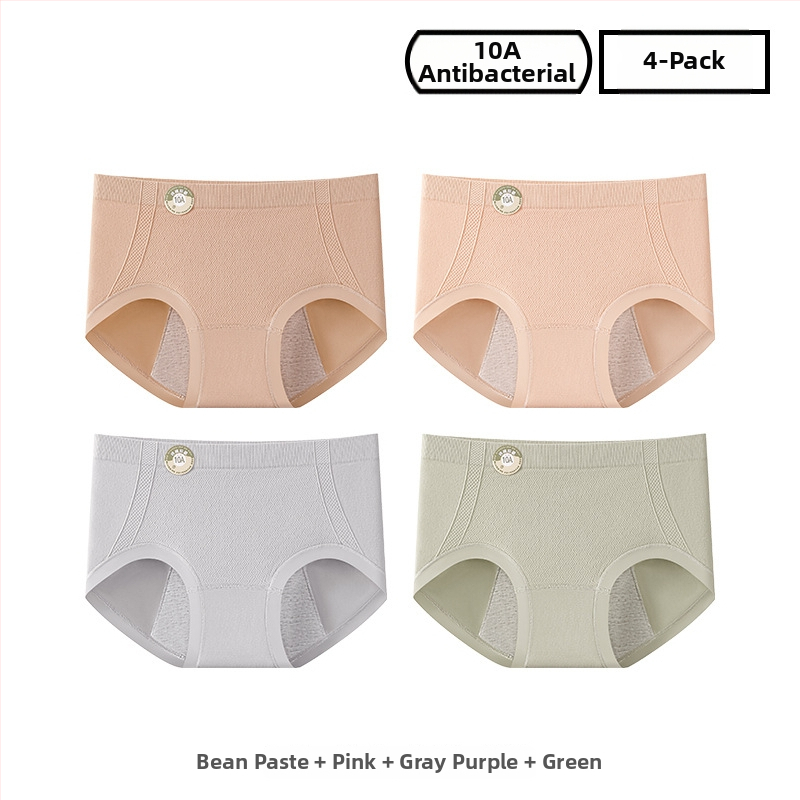 Ženské periodické nohavičky z nylónu, priedušné; stredný pás; jednofarebný model; podšité rozkroku 100% bavlna