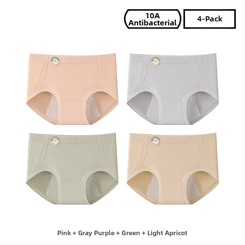 Ženské periodické nohavičky z nylónu, priedušné; stredný pás; jednofarebný model; podšité rozkroku 100% bavlna