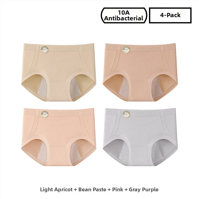 Ženské periodické nohavičky z nylónu, priedušné; stredný pás; jednofarebný model; podšité rozkroku 100% bavlna