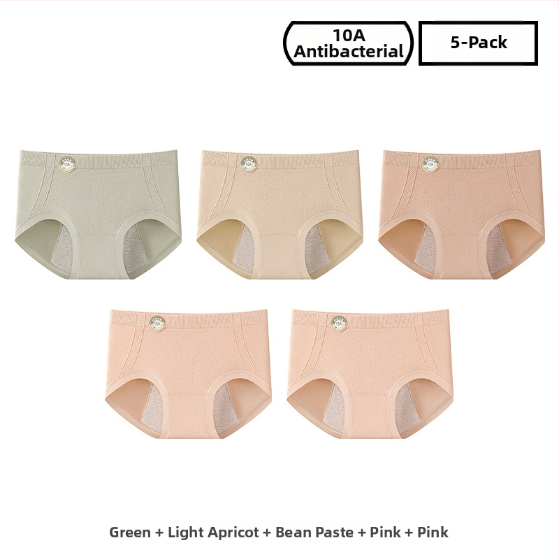 Ženské periodické nohavičky z nylónu, priedušné; stredný pás; jednofarebný model; podšité rozkroku 100% bavlna