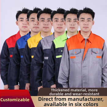 Ochranný súbor pre všetky ročné obdobia – pánske pracovné oblečenie na opravy áut, odolné voči opotrebeniu a špine, proti popáleninám, priedušné, rýchloschnúce, 100% polyester