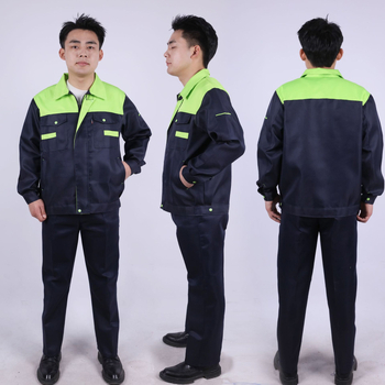 Ochranný súbor pre všetky ročné obdobia – pánske pracovné oblečenie na opravy áut, odolné voči opotrebeniu a špine, proti popáleninám, priedušné, rýchloschnúce, 100% polyester