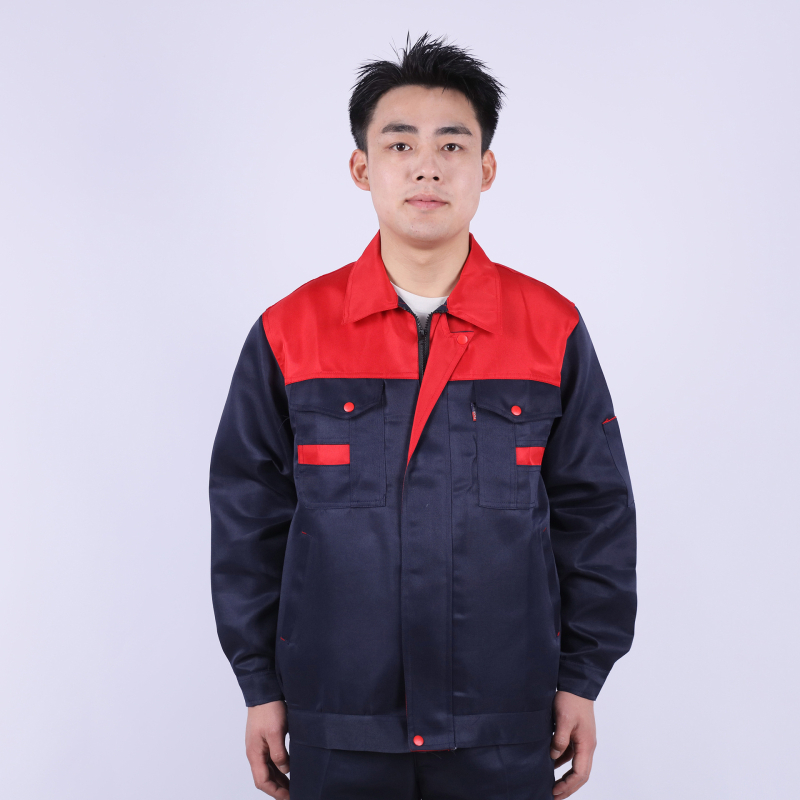 Ochranný súbor pre všetky ročné obdobia – pánske pracovné oblečenie na opravy áut, odolné voči opotrebeniu a špine, proti popáleninám, priedušné, rýchloschnúce, 100% polyester