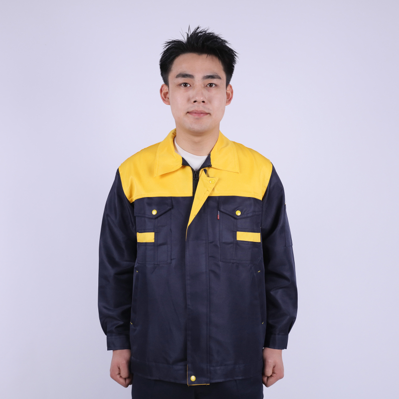 Ochranný súbor pre všetky ročné obdobia – pánske pracovné oblečenie na opravy áut, odolné voči opotrebeniu a špine, proti popáleninám, priedušné, rýchloschnúce, 100% polyester