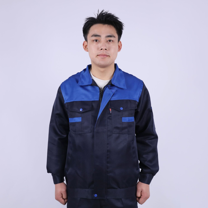 Ochranný súbor pre všetky ročné obdobia – pánske pracovné oblečenie na opravy áut, odolné voči opotrebeniu a špine, proti popáleninám, priedušné, rýchloschnúce, 100% polyester