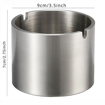 Nehrđajući čelik pepelarnik s prostorom za pohranu, prilagođeni logotip i mogućnost privatne licence marke