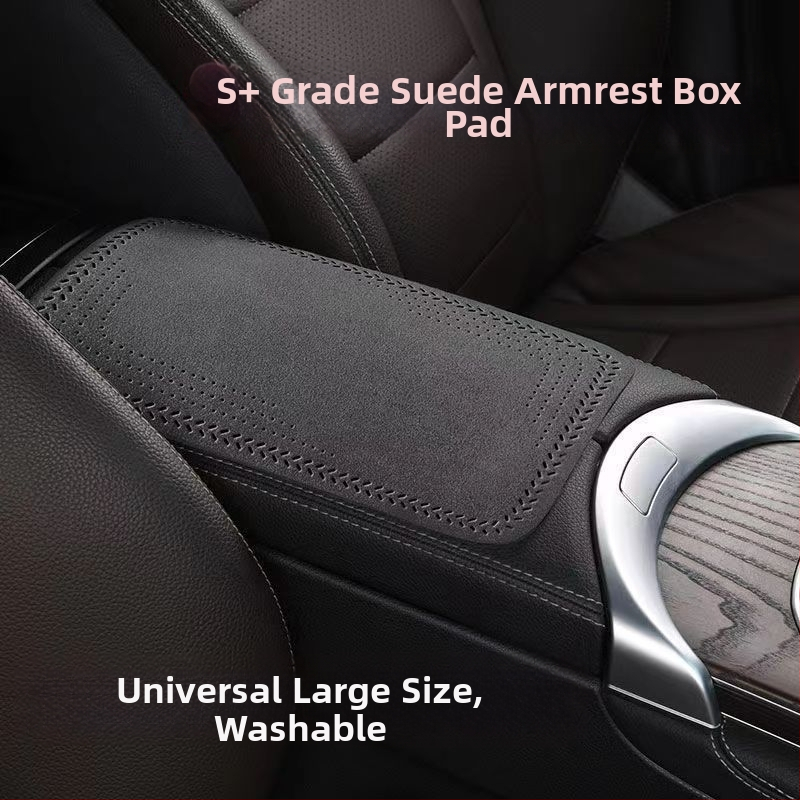 Automobiļa rokas balsta mats, velūra ādas pārklājums automobiļu kvalitātes, visiem gada laikiem, vispārēja saderība