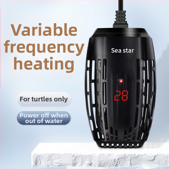 Ohrevná tyč pre korytnačky, kompaktný automatický ohrev s konštantnou teplotou pre akváriá s korytnačkami a rybami, mini ohrev s reguláciou teploty pre nízku hladinu vody