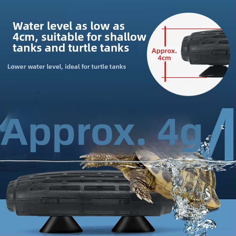 Kilpkonna soojendusrõngas, kompaktne automaatne konstantse temperatuuriga soojus kilpkonnade ja akvaariumide jaoks, mini soojendusrõngas temperatuuri kontrolliga madala veetasemega