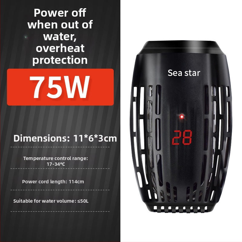 Ohrevná tyč pre korytnačky, kompaktný automatický ohrev s konštantnou teplotou pre akváriá s korytnačkami a rybami, mini ohrev s reguláciou teploty pre nízku hladinu vody