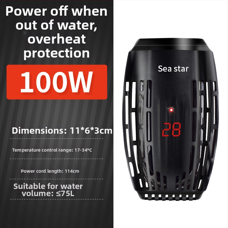 Ohrevná tyč pre korytnačky, kompaktný automatický ohrev s konštantnou teplotou pre akváriá s korytnačkami a rybami, mini ohrev s reguláciou teploty pre nízku hladinu vody