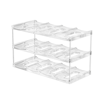 Raft tri-etajat pentru pahare din PET — Organizator de birou, mobil, multifuncțional pentru living, dormitor și spațiu de lucru