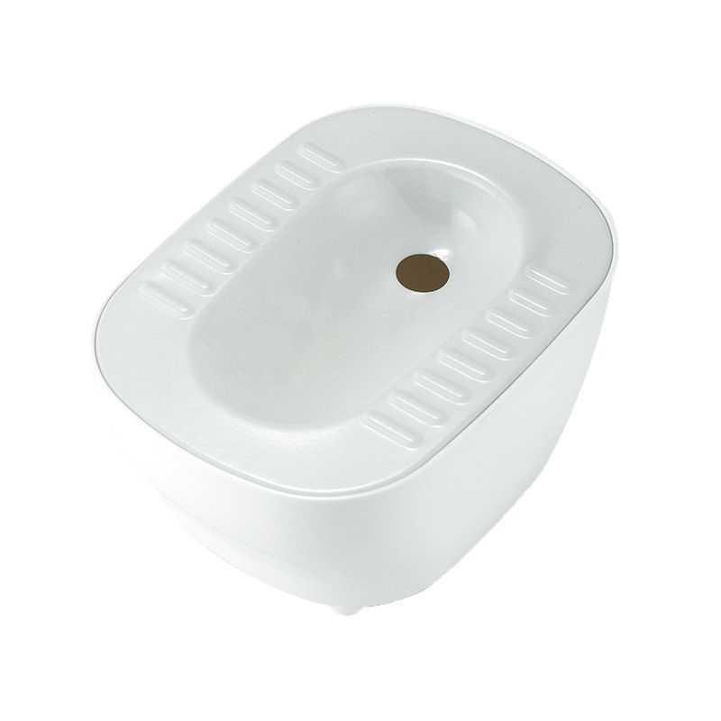 Pepeljara za čučanj-toaletu s podijeljenim dizajnom za smanjenje dima, metalna konstrukcija, jednostavno čišćenje, otisnuti logotip; marka Shuntiancai