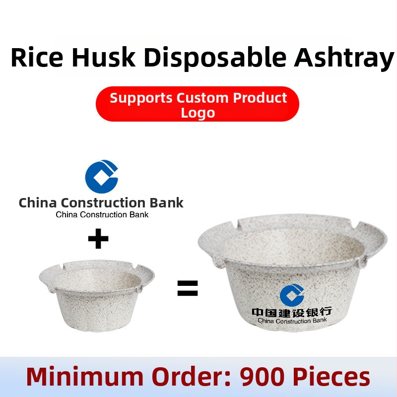 Jednorazový plastový popolník s dizajnom proti šíreniu popola; tlač loga; prispôsobiteľný; Daoying; 900 kusov v krabici; vhodné pre biliarne miestnosti, bary a auto použití.