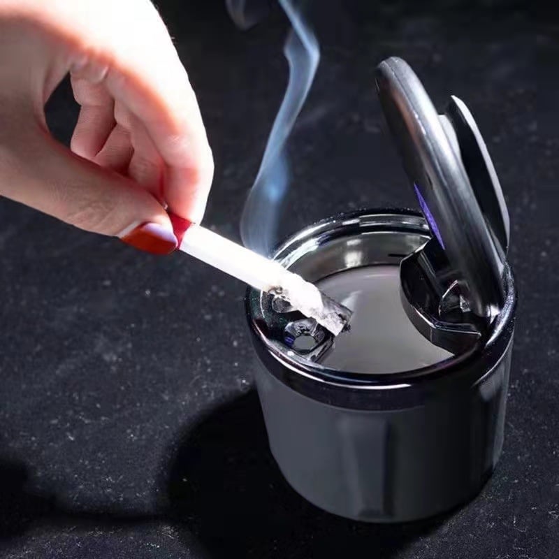 Auto pepelnjak s poklopcem – kreativni višefunkcionalni keramički model F21, 186 g, lijevanje (Za auto/Na otvorenom/U uredu)