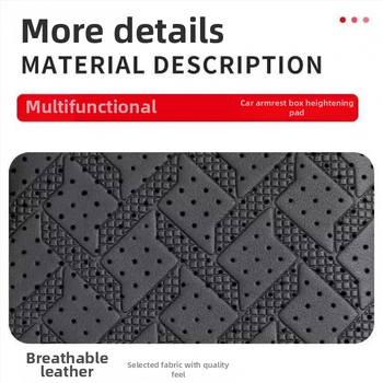 Ādas universālais automašīnas elkoņa balsts ar pudeles turētāju un uzglabāšanas somu, palielināts elkoņa atbalsts, modelis 03, svars 350 g, preces kods R2502