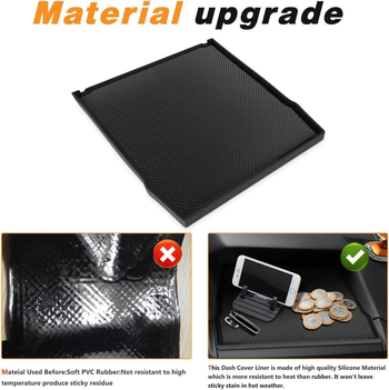 Silicone anti-slip mat za instrument ploču Subaru Crosstrek 2018-2023 i Impreza; materijal: silikon; model HL-158; prilagođena obrada: Da
