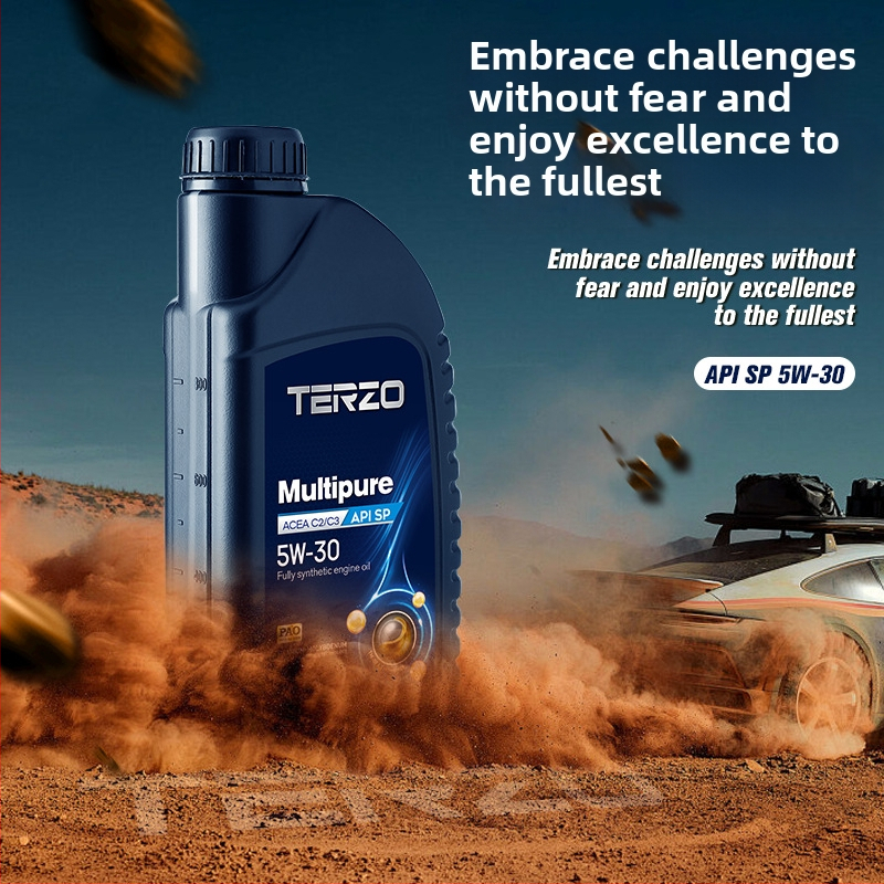 Tazer Duo Pure 5W-30 pilnīgi sintētiska motoreļļa, API SP, C3, benzīna dzinējam