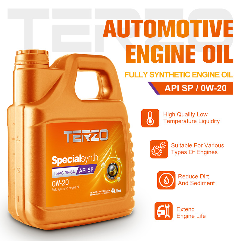 Taize Heji séria 0W-20 plne syntetický motorový olej GF-6A/SP pre benzínové motory, API SP, viskozita 0W-20, bod tečenia -46°C, bod vzplanutia 228°C