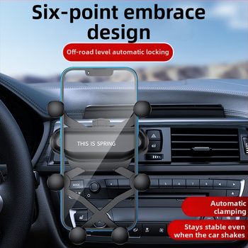 Držiak na telefón do auta – roztomilý dizajn, gravitačné upevnenie na výduch ventilácie, univerzálna kompatibilita