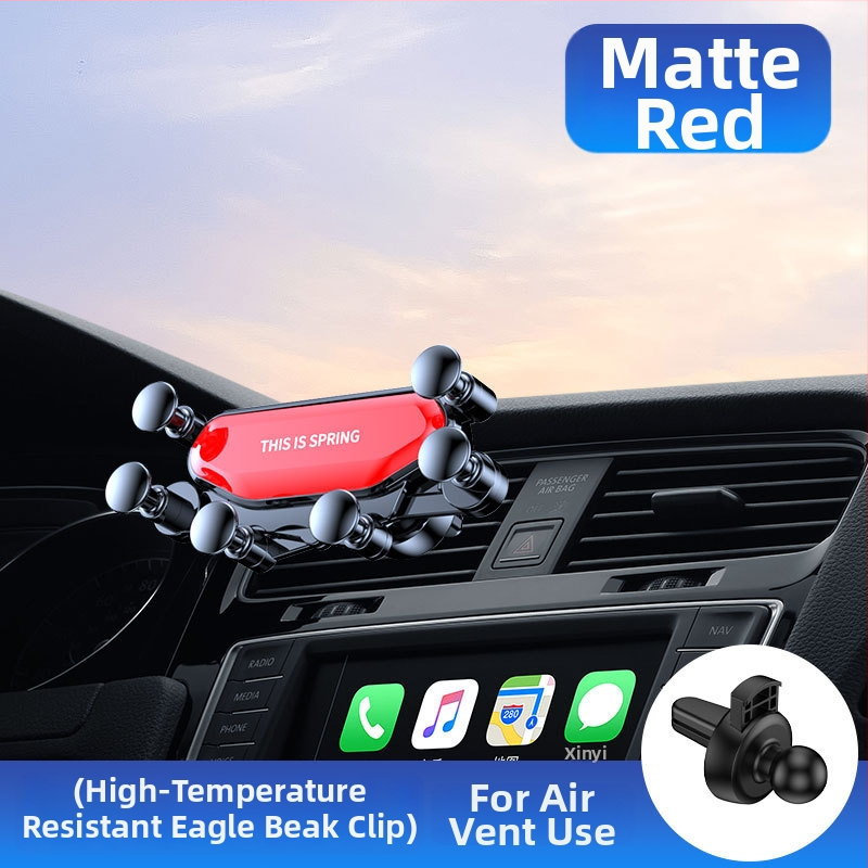 Držiak na telefón do auta – roztomilý dizajn, gravitačné upevnenie na výduch ventilácie, univerzálna kompatibilita