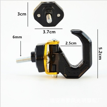 Μεταλλική τσάντα για κρέμασμα με διπλό γάντζο για σκούτερ και μοτοσικλέτα, μοντέλο 001, συμβατή με οπή M6