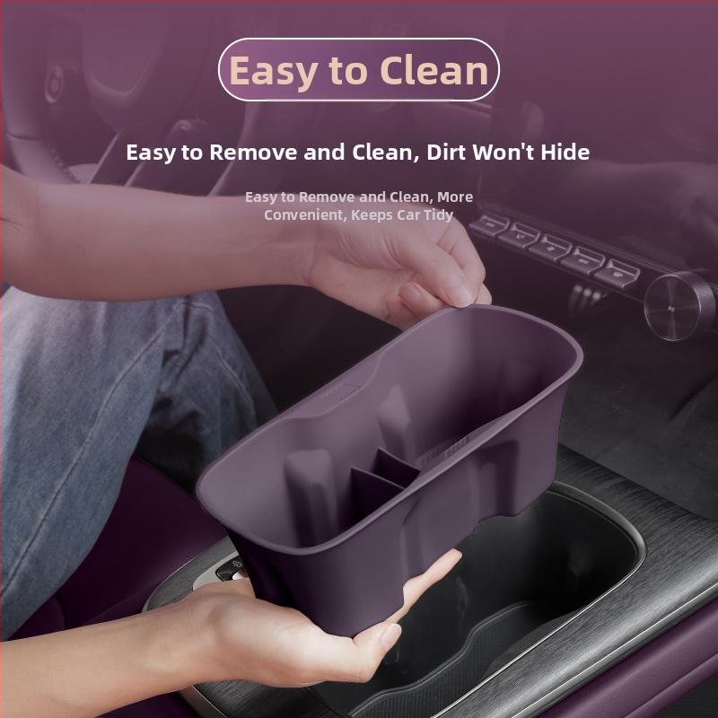 Silicone paliktnis glāzītei Xiaomi SU7 centrālajai konsolē — pretslīdēšana, šoka izturīgs un nodilumizturīgs uzglabāšanas paliktnis