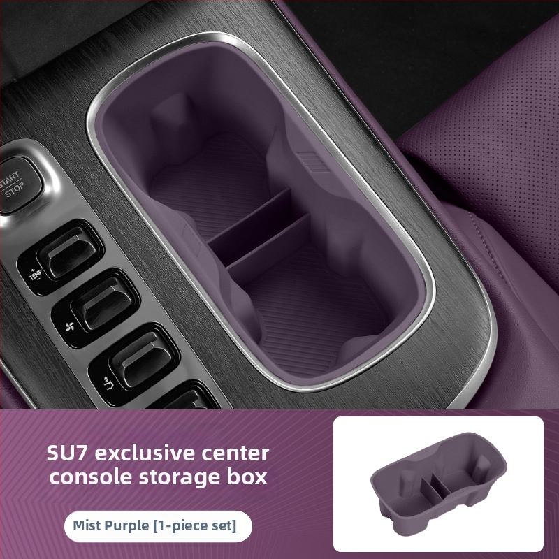 Silicone paliktnis glāzītei Xiaomi SU7 centrālajai konsolē — pretslīdēšana, šoka izturīgs un nodilumizturīgs uzglabāšanas paliktnis