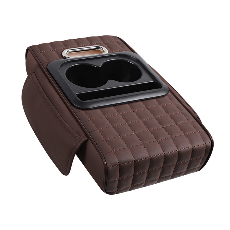 Ādas auto roku balsta palielināšanas spilvens ar salvetes kastīti — daudzfunkcionāls, pieci vienā; zīmols Aden gulf; izcelsme Taizhou, Zhejiang; universāla saderība