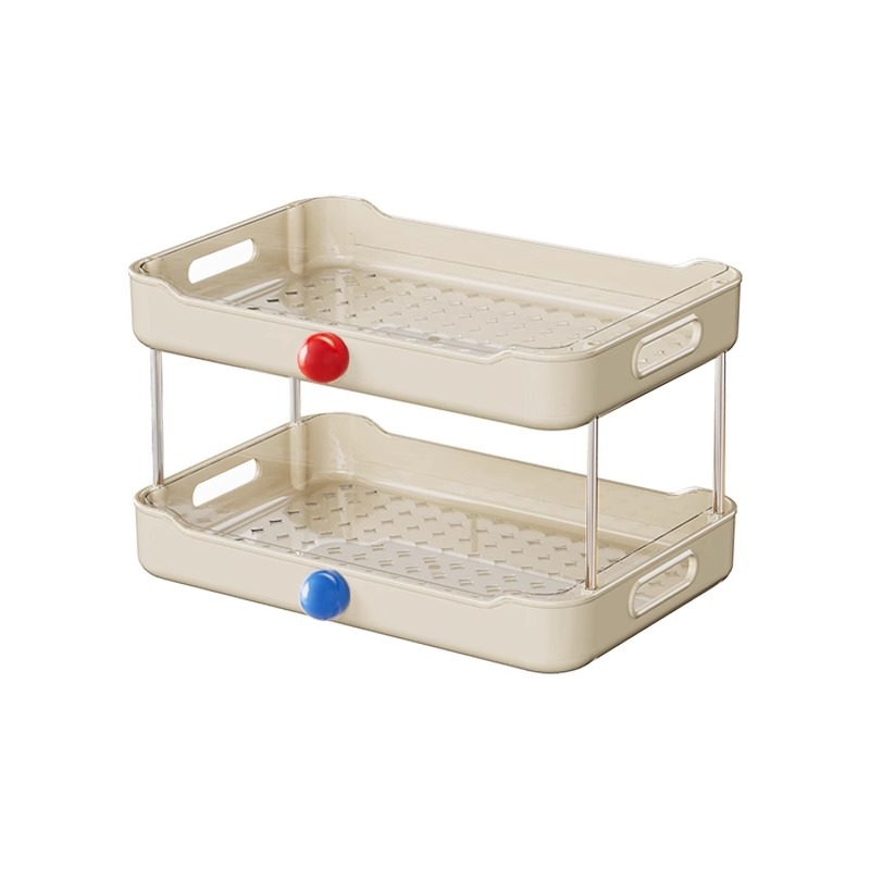 Stalak za čaše za stol, 3-razinski, plastični, s odvodom, moderni minimalistički stil, model 7593