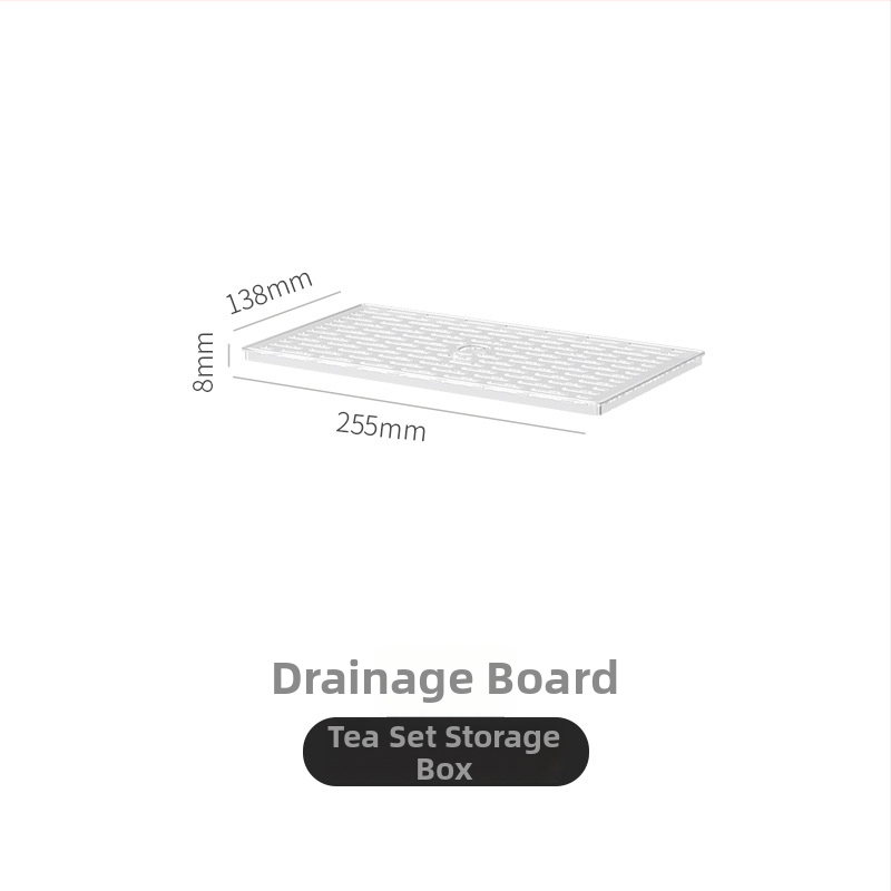 Škatuľka na skladovanie šálok na čaj so snímateľným vekom – prachotesný stolný organizér na čajovú súpravu, PET plast, viacúrovňové, kapacita 0.9-5.3 L