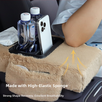 Ādas universālais auto rokasbalsta uzglabāšanas korpuss, 450 g, pielāgošana pieejama