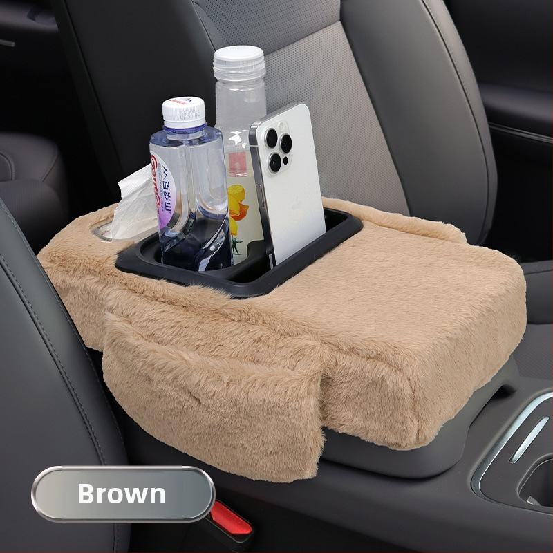 Ādas universālais auto rokasbalsta uzglabāšanas korpuss, 450 g, pielāgošana pieejama