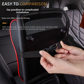 Podložka pod lakťovú opierku stredovej konzoly s navýšením výšky, kožená, univerzálna kompatibilita, 400 g, vlastné spracovanie