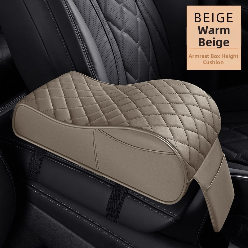 Podložka pod lakťovú opierku stredovej konzoly s navýšením výšky, kožená, univerzálna kompatibilita, 400 g, vlastné spracovanie