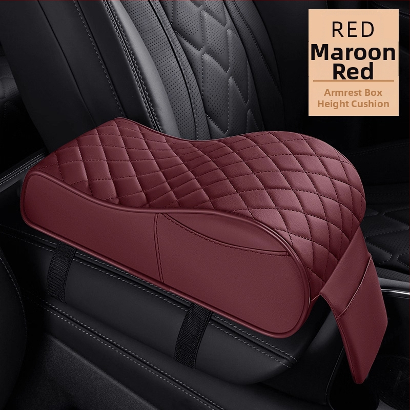 Podložka pod lakťovú opierku stredovej konzoly s navýšením výšky, kožená, univerzálna kompatibilita, 400 g, vlastné spracovanie