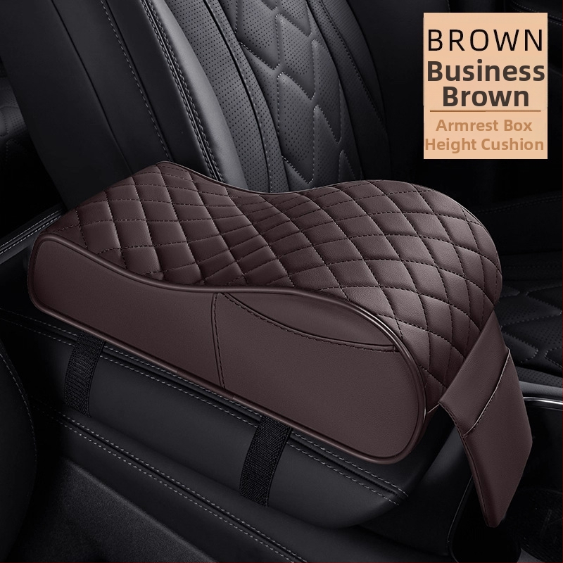 Podložka pod lakťovú opierku stredovej konzoly s navýšením výšky, kožená, univerzálna kompatibilita, 400 g, vlastné spracovanie