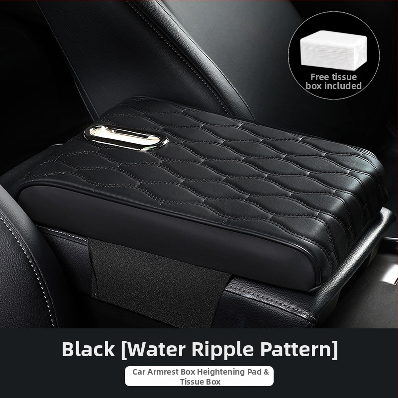 Ādas auto rokas balsts ar salvetes turētāju – universāla saderība, pielāgošana pēc pasūtījuma, privātās etiķetes atļauja