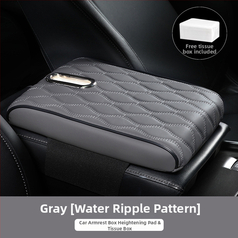 Ādas auto rokas balsts ar salvetes turētāju – universāla saderība, pielāgošana pēc pasūtījuma, privātās etiķetes atļauja