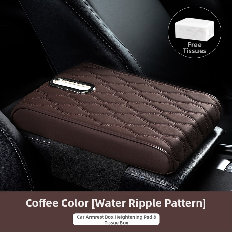 Ādas auto rokas balsts ar salvetes turētāju – universāla saderība, pielāgošana pēc pasūtījuma, privātās etiķetes atļauja