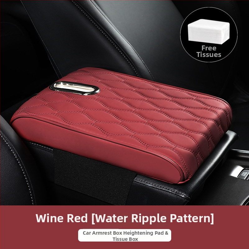 Ādas auto rokas balsts ar salvetes turētāju – universāla saderība, pielāgošana pēc pasūtījuma, privātās etiķetes atļauja