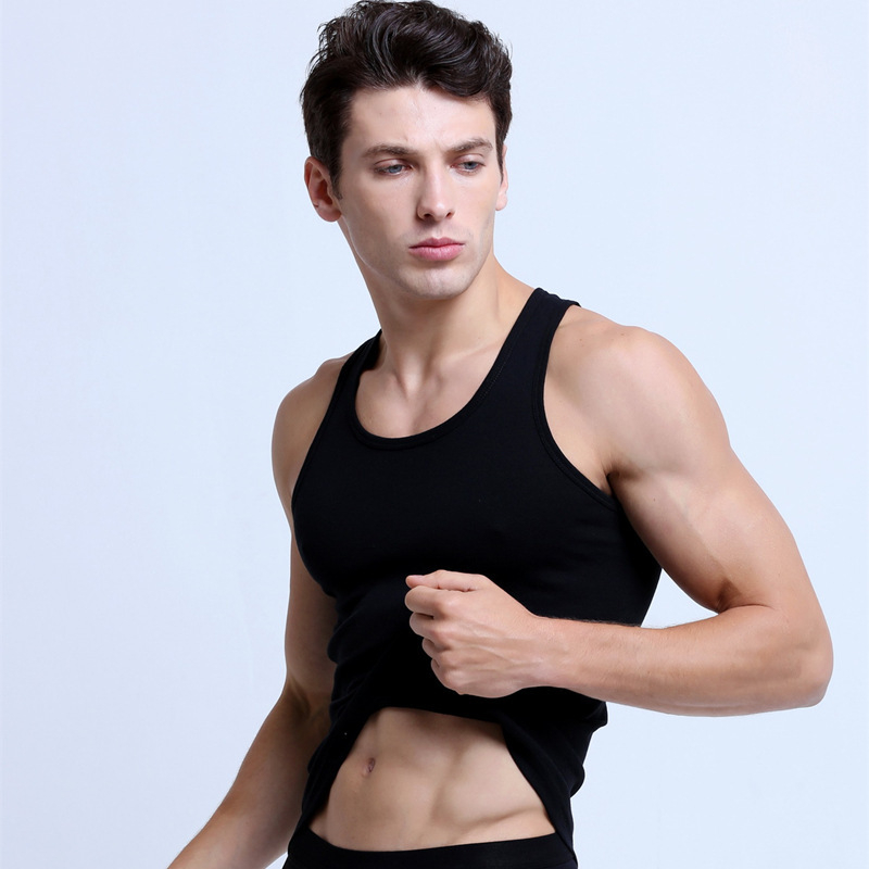 Pánska vesta s líniou Y, 100% bavlna, okrúhly výstrih, jar 2025, vhodná na všetky ročné obdobia, strednej hmotnosti tkanina (161–180 g/m²)