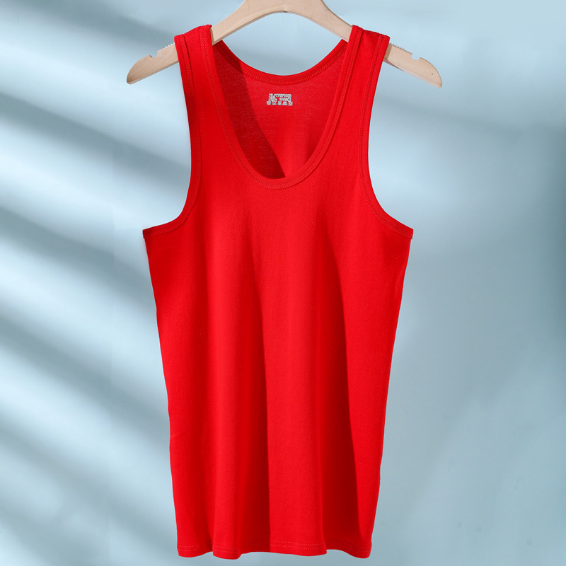 Pánska vesta s líniou Y, 100% bavlna, okrúhly výstrih, jar 2025, vhodná na všetky ročné obdobia, strednej hmotnosti tkanina (161–180 g/m²)