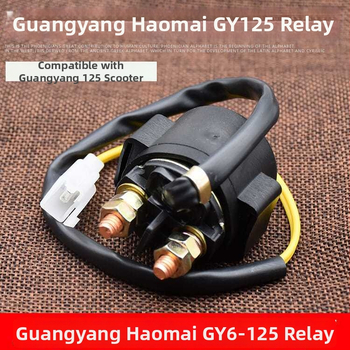 Univerzálne štartovacie relé na motocykel Guangyang 125, 12V, úplne medené relé.