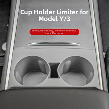 Silikónový obmedzovač držiaka pohárov pre Tesla Model Y/3 — sada tepelne odolných podložiek na uloženie