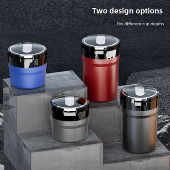 Auto popolník s LED nočným svetlom a zdvíhacím vekom, keramická vnútorná vložka, ohňovzdorný (Model Y17 • Značka: sanpai • Materiál: ABS s keramickou vložkou • Hmotnosť: 254 g • Výrobný proces: liatie)